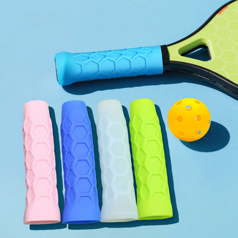 Badminton Grip - 1pc Shock-absorbing Sleeve And Anti-slip Silicone