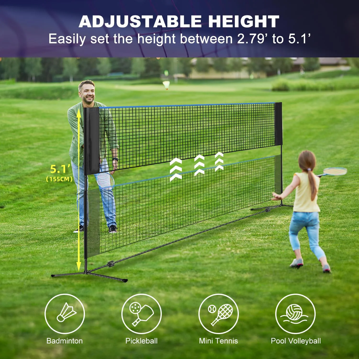 Height Steel 10FT Multi Sport  - огляд і ціна Badminton Outdoor
