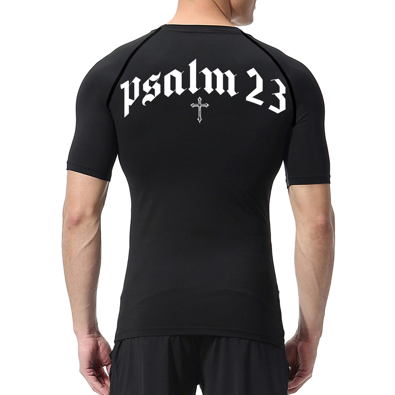 Psalm 23 Cross Print Compressi - огляд і ціна T Shirt Dry Fit